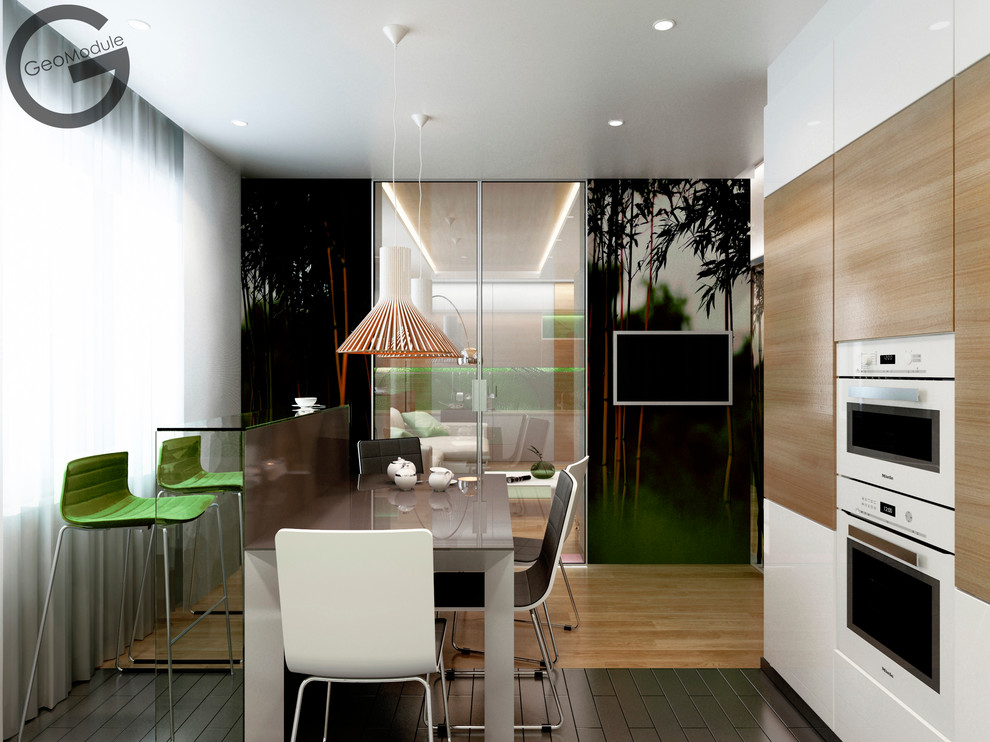 Проект квартиры для девушки.  "Лесная роща"