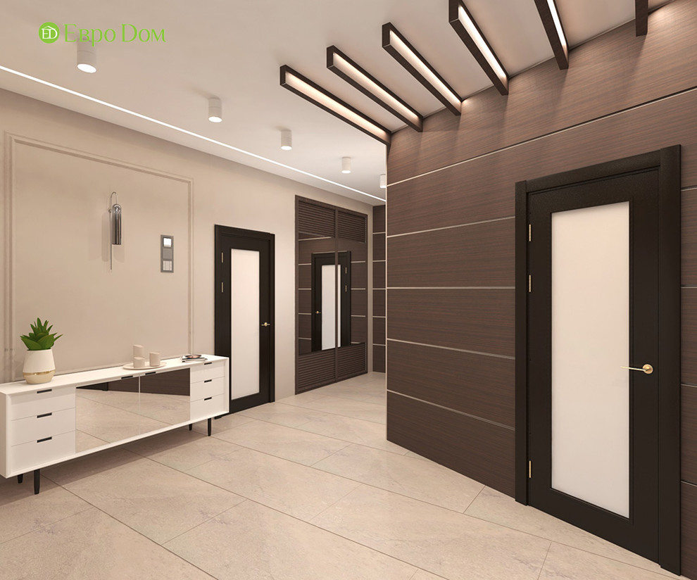 Дизайн интерьера коттеджа 490 кв. м в современном стиле