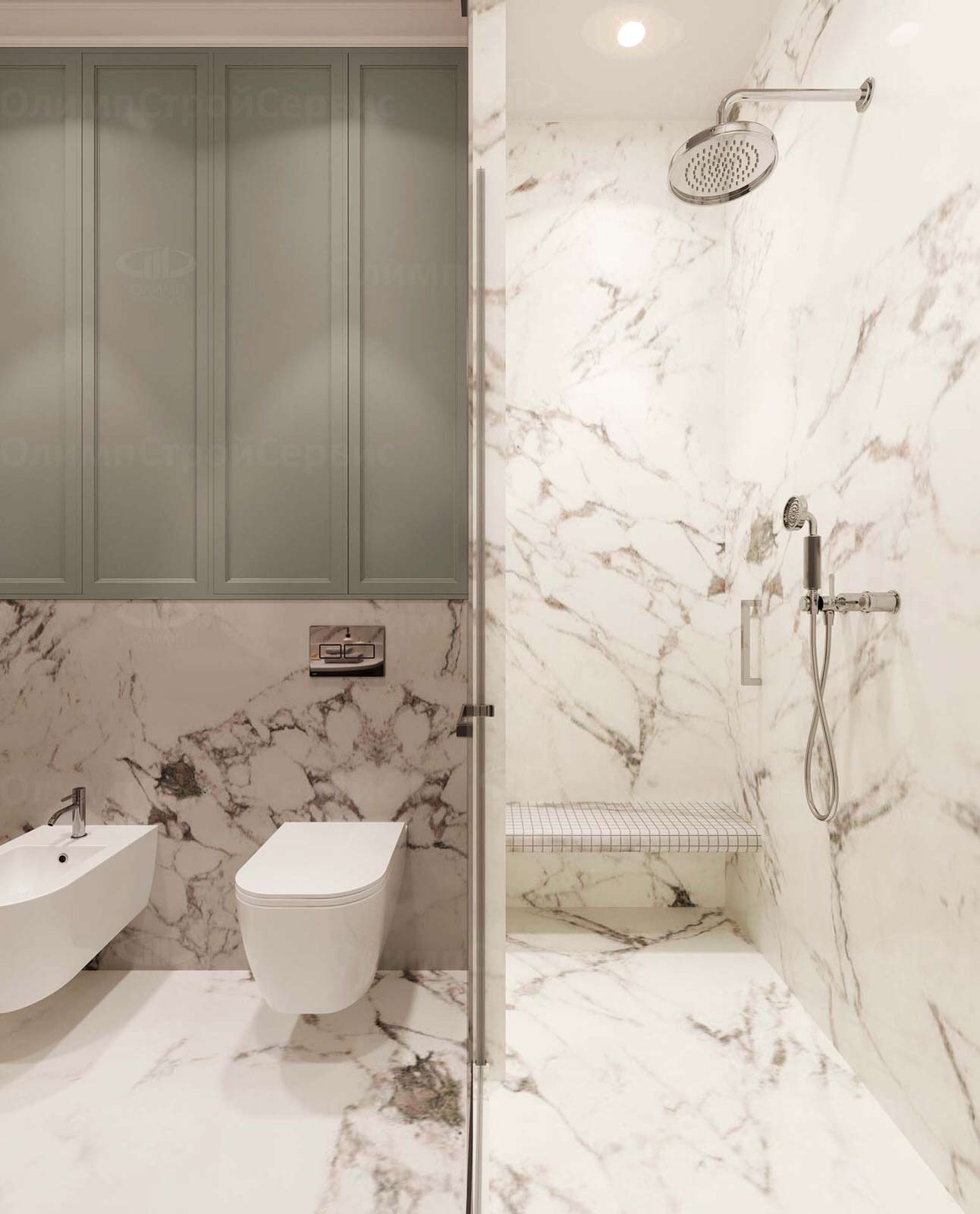 ЖК Врубеля, 4: дизайн интерьера евродвушки 60 кв.м. в стиле «Неоклассика»