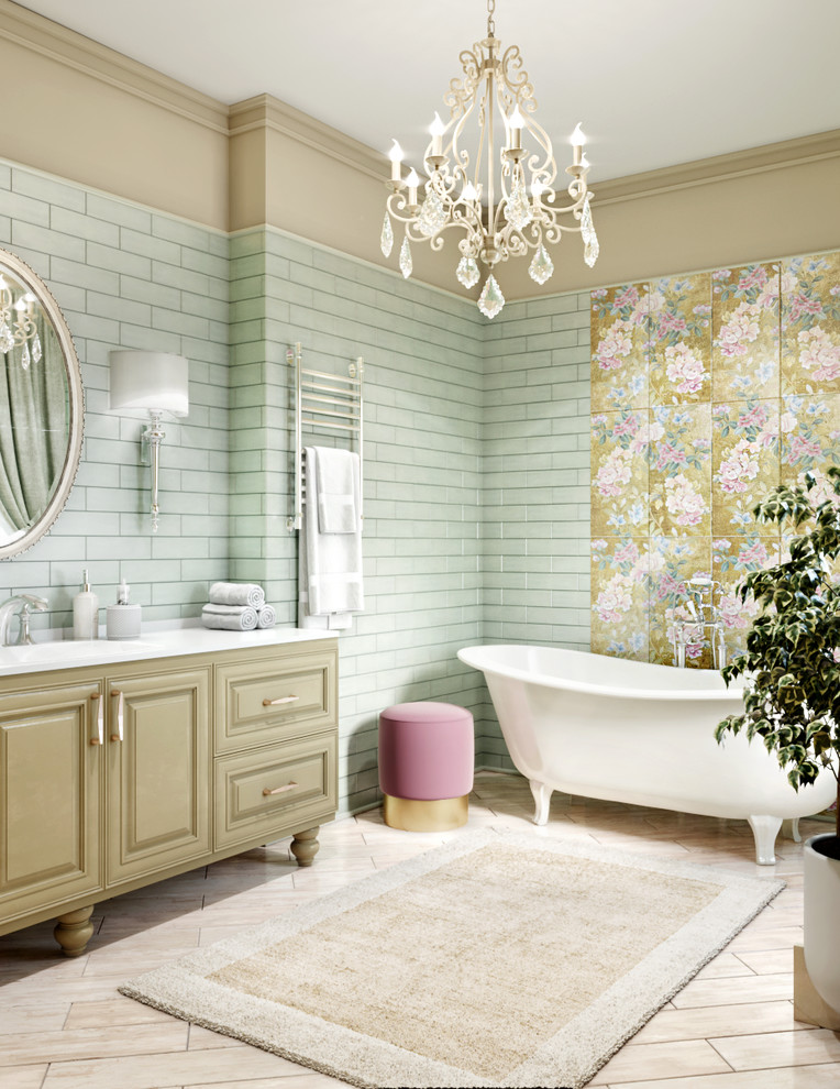 Загородный дом в оливковых тонах