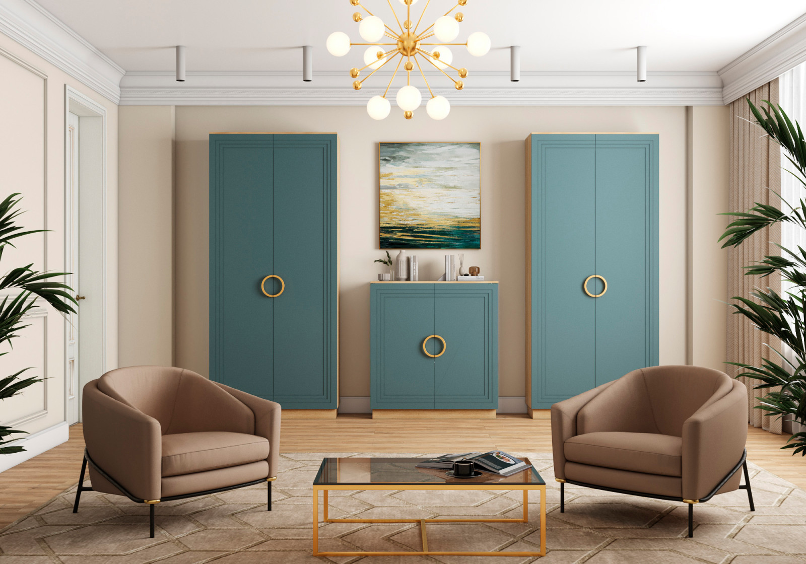 Обложка проекта: Коллекция "Каскад". Мебель в гостиную