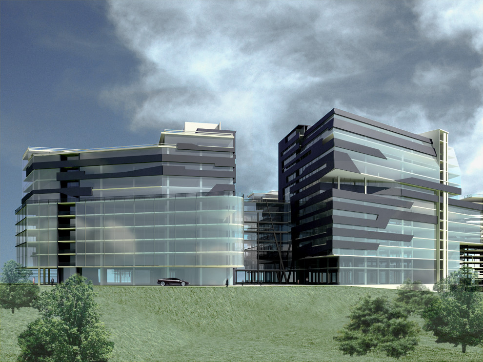 Архитектурный проект офисного здания для строительной компании г. Москва