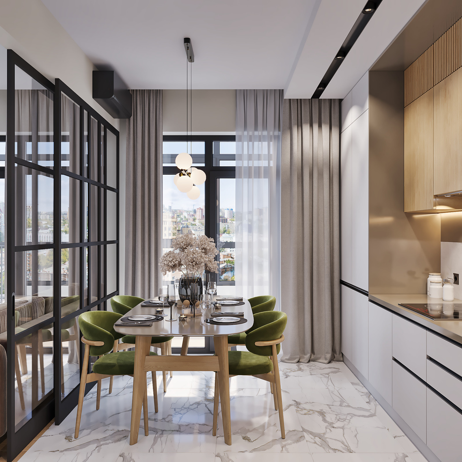 Дизайн проект квартиры, г. Ростов-на-Дону, 80 кв.м.