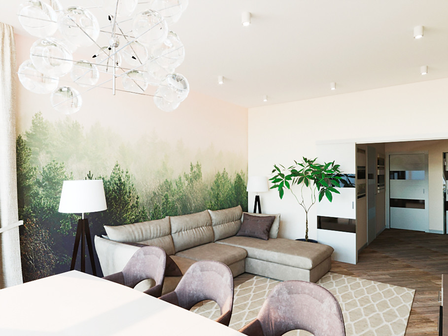 Дизайн проект в Современном стиле