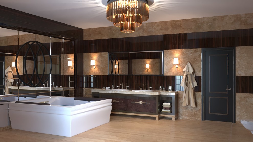 Спальня c c/у в загородном доме