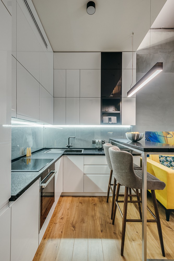 Фотографии реализованной студии в TriBeCa Apartments 43 м2