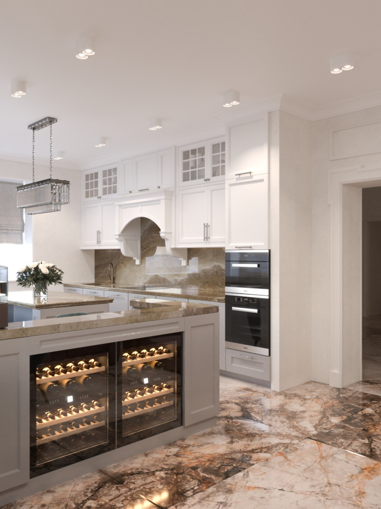 Проект кухни-гостиной в частном доме г. Орел