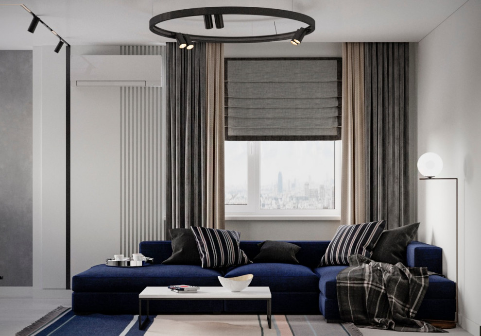 Дизайн интерьера в серых тонах