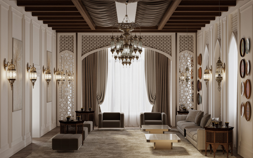 Обложка проекта: Дизайн гостиной в восточном стиле