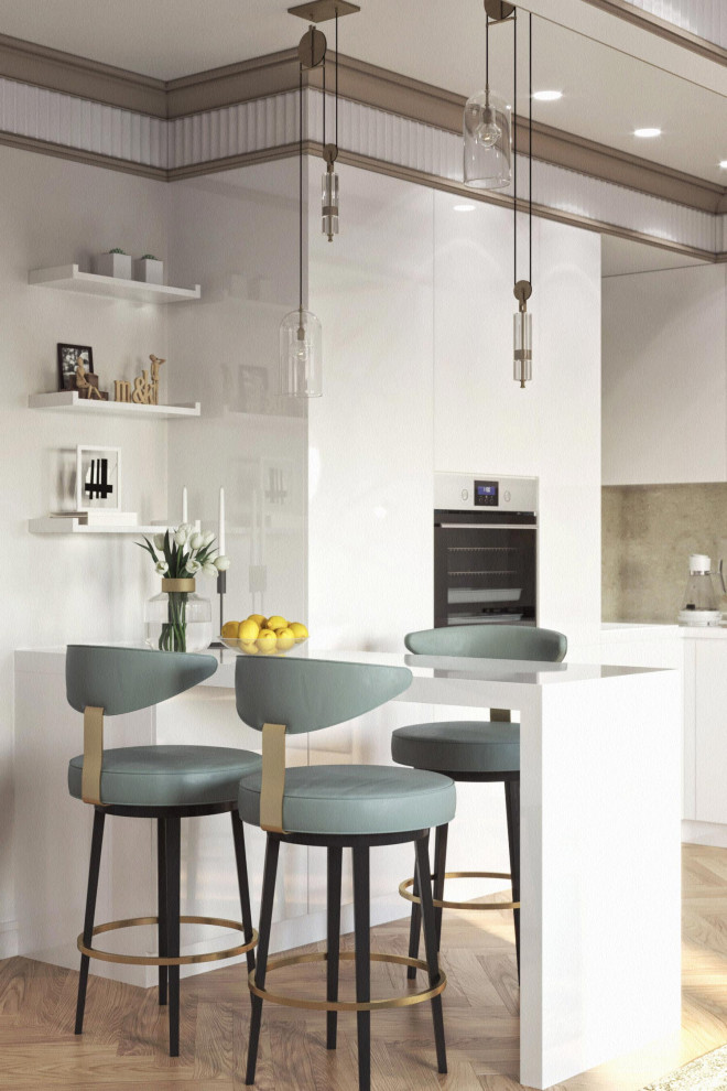 Дизайн интерьера квартиры-студии для современной модной девушки