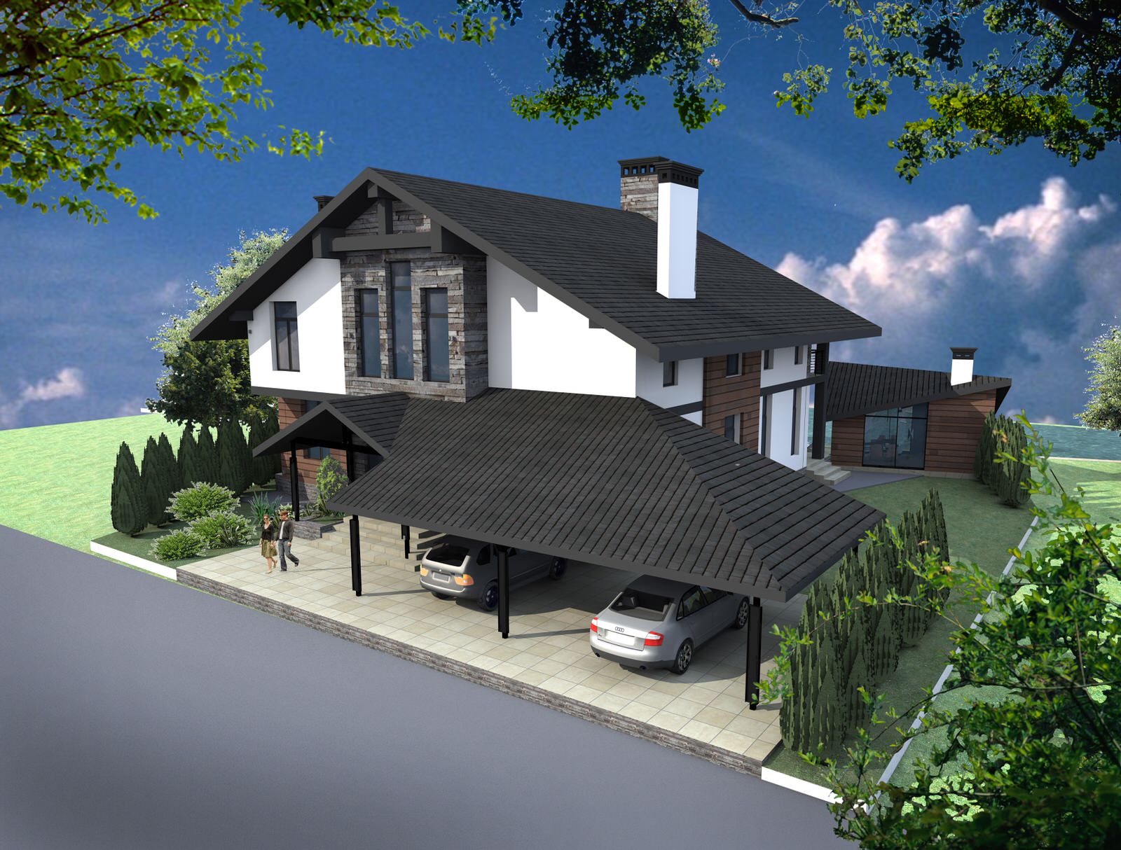 индивидуальный жилой дом под Краснодаром