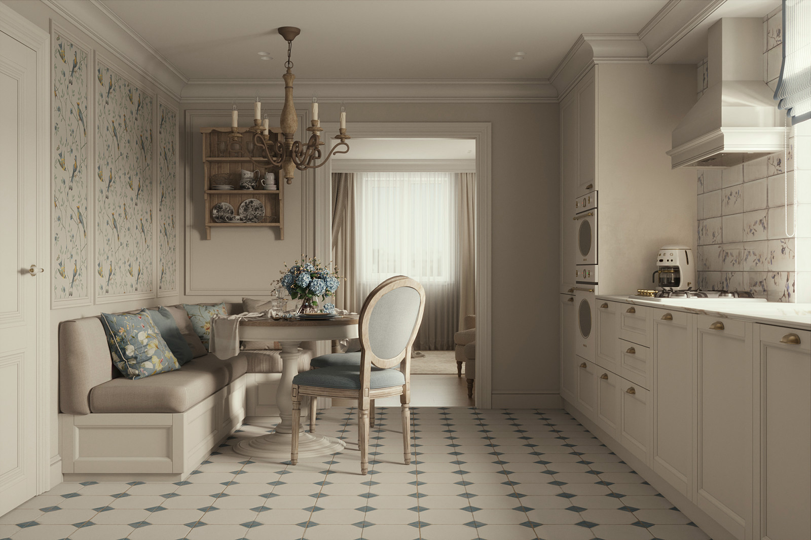 Дом в стиле прованс г. Бирюч (80 кв.м.)