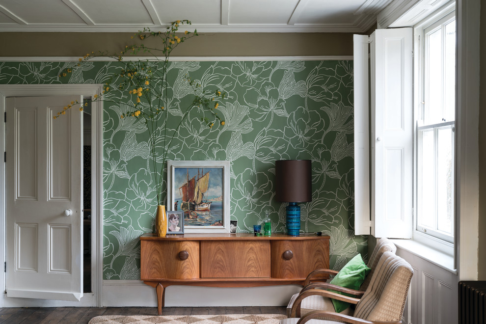 Цветочные обои Farrow&Ball