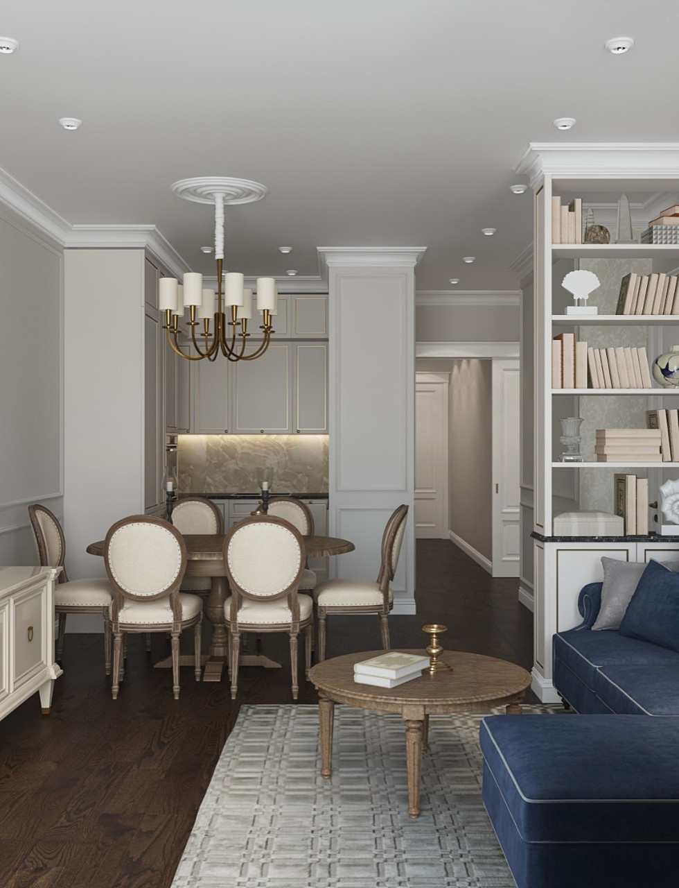 Обложка проекта: Дизайн проект для трехкомнатной квартиры в г. Санкт-Петербург