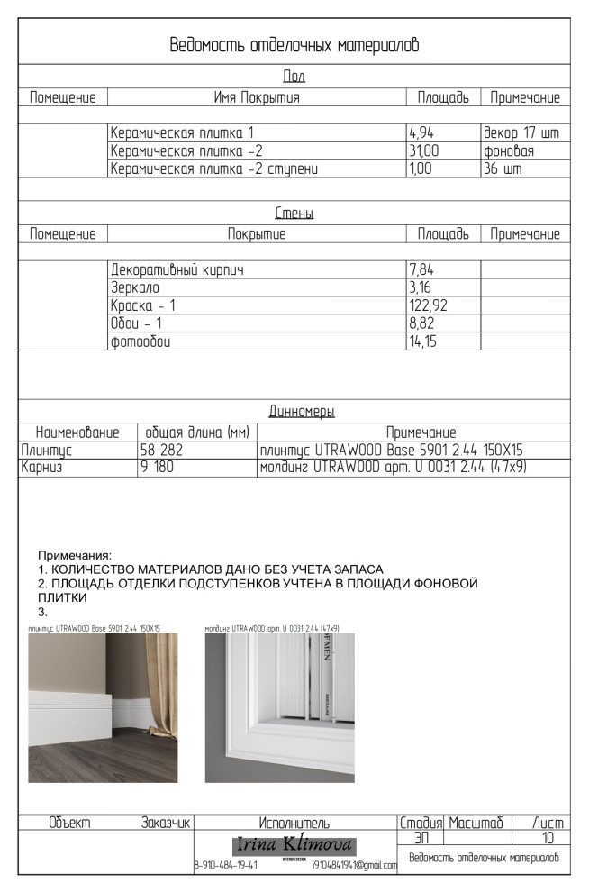 Обложка проекта: Мини-проект холла таунхауса