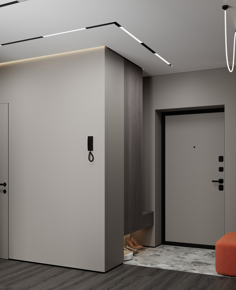 Дизайн-проект квартиры в современном стиле для молодой яркой пары