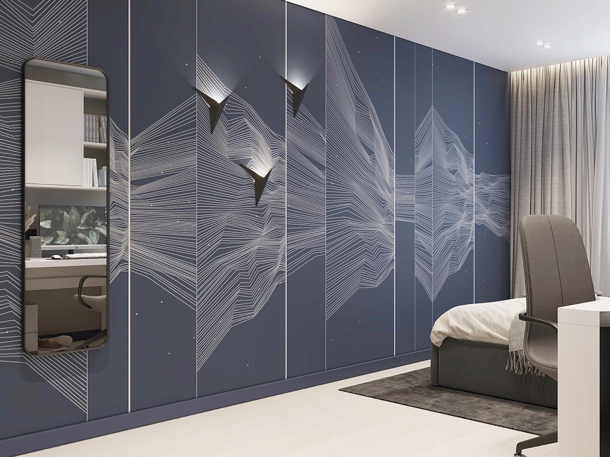 Дизайн интерьера четырехкомнатной квартиры