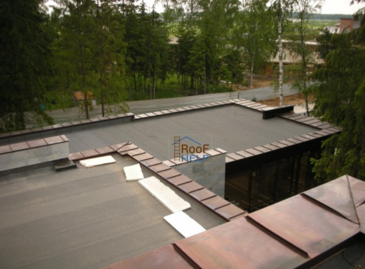 Плоская кровля и парапеты