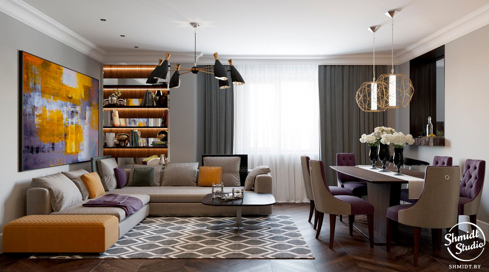 Проект "Яркий" в стиле Ardeco, Минск, 120 м.кв