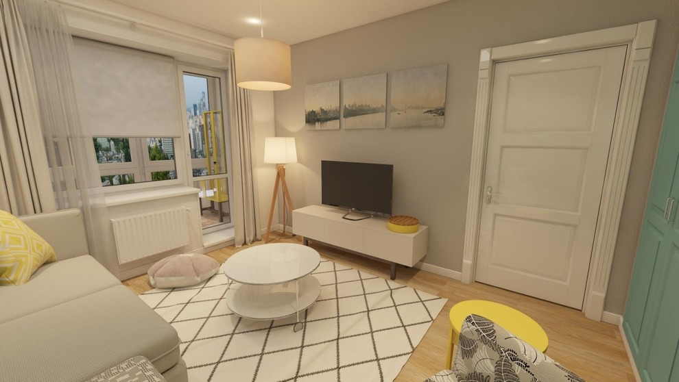 Обложка проекта: Яркая квартира в Скандинавском стиле