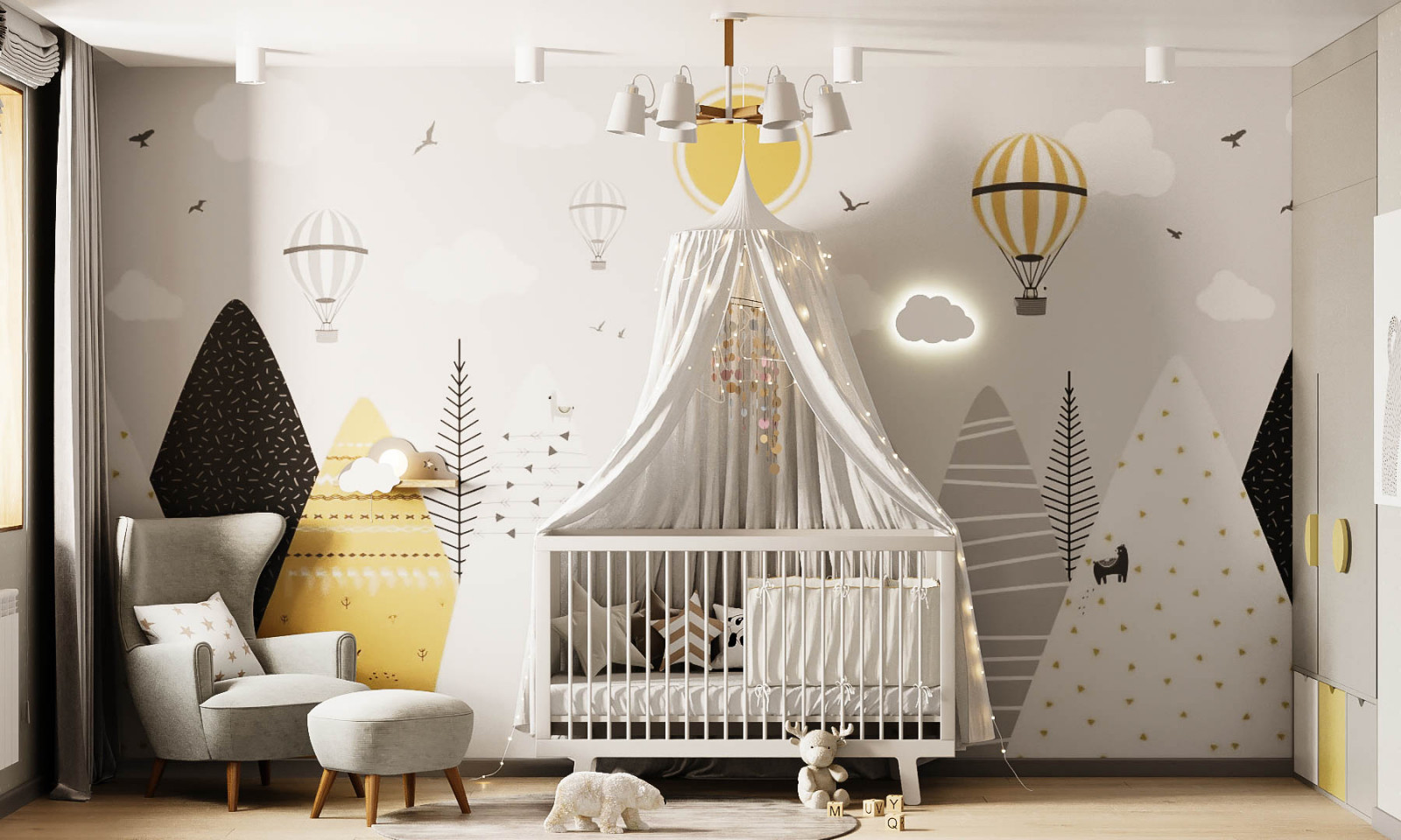 Обложка проекта: Интерьер детской комнаты.