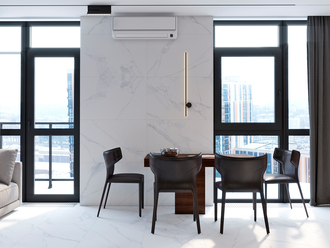 The circulation appartment