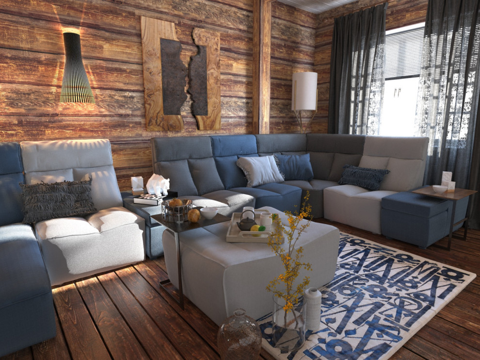 Гостиная в загородном доме