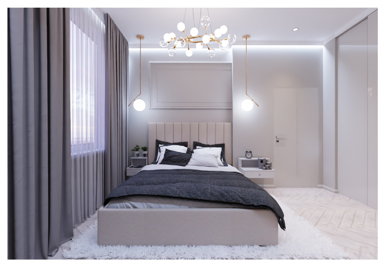 ПРОЕКТ КВАРТИРЫ В СТИЛЕ ГРЕЙЖ.