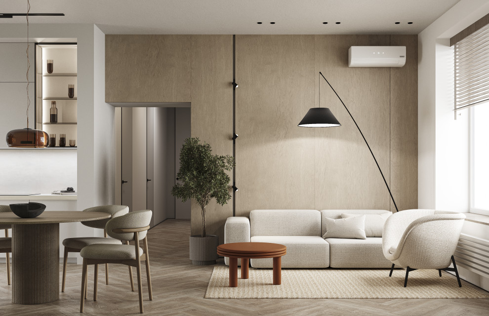 Обложка проекта: Дизайн-проект 2-х комнатной квартиры. ЖК Атмосфера в центре