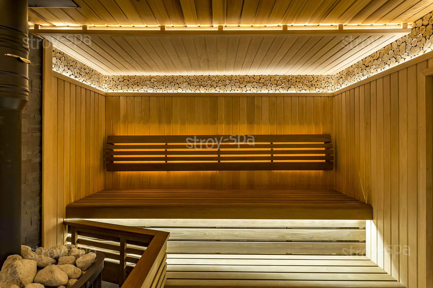 Отделка бани в Эко поселке Альпийские Луга