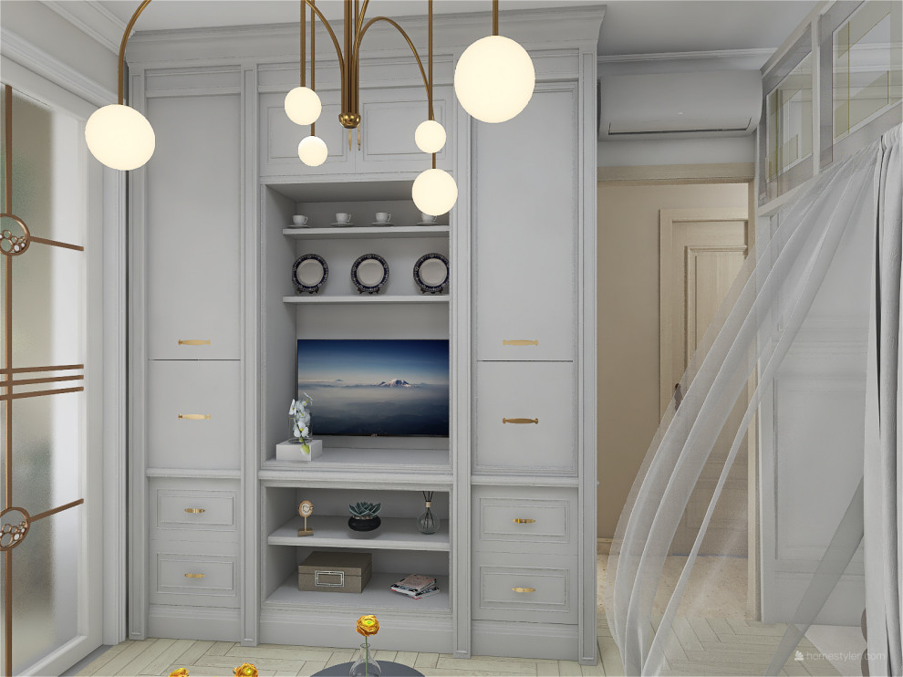 Однокомнатная квартира в стиле неокласики