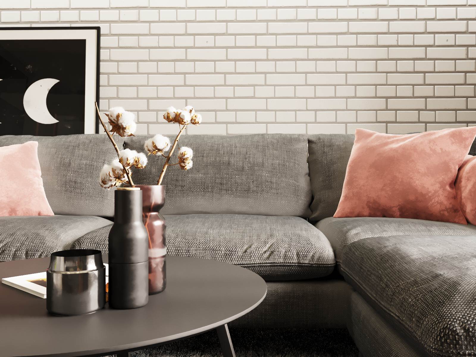 Дизайн гостиной в ЖК "Северная мыза"