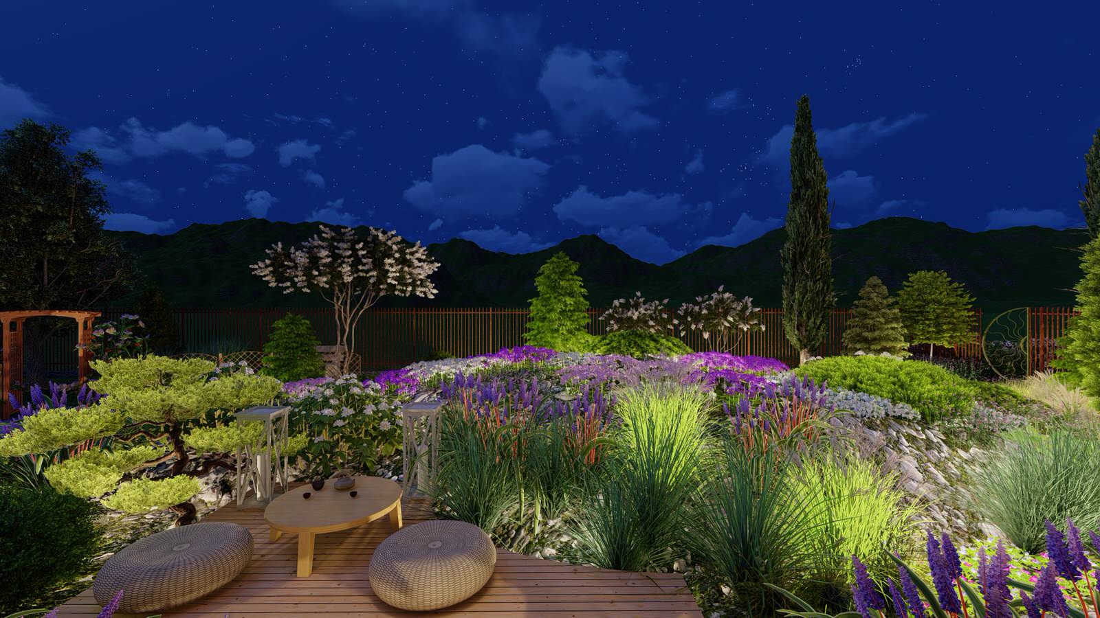 Каменистые устройства на участке 7 соток. "День/Ночь"