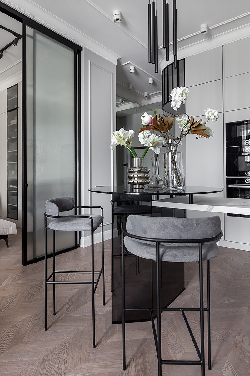 Элегантная квартира в стиле Total black