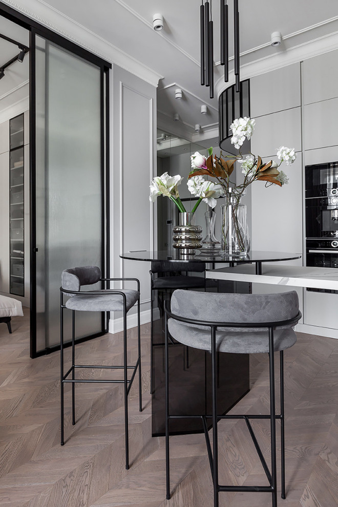 Элегантная квартира в стиле Total black