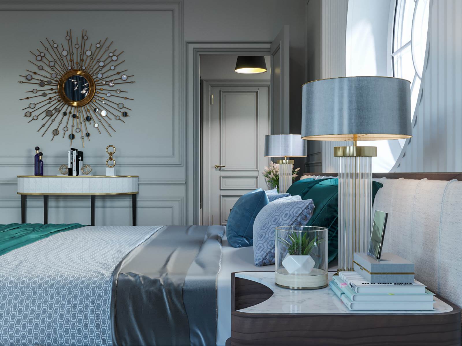 Дизайн коттеджа в неоклассическом стиле 260 кв.м. (2018 год)