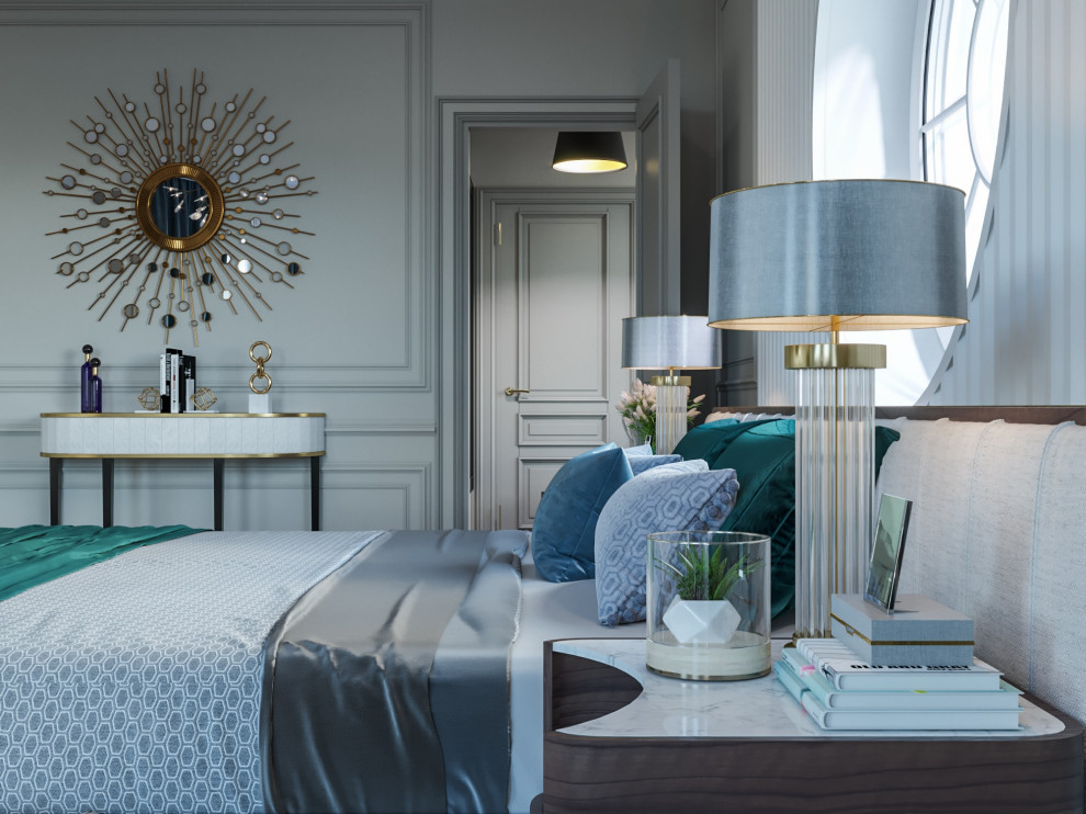 Дизайн коттеджа в неоклассическом стиле 260 кв.м. (2018 год)