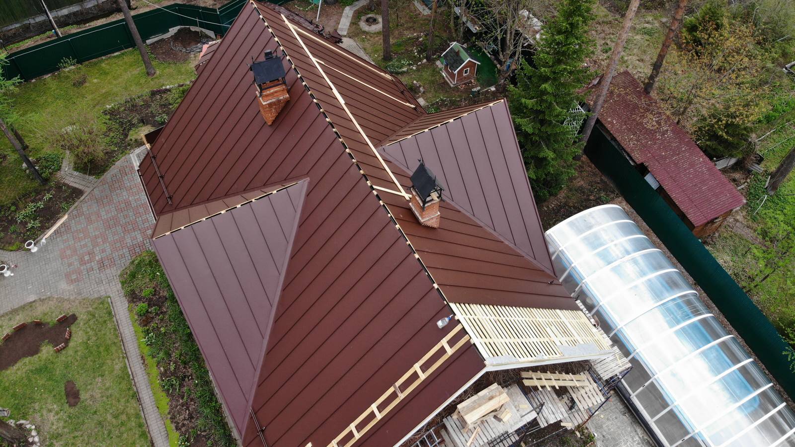Реконструкция кровли. Утепление. Фальцевая кровля.