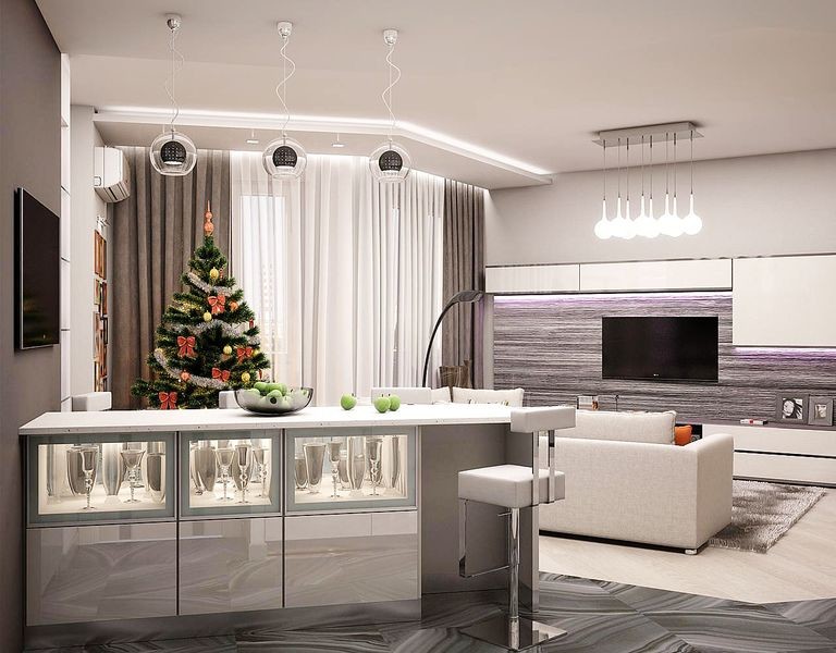 Дизайн проект квартиры в ЖК «Скай Форт»