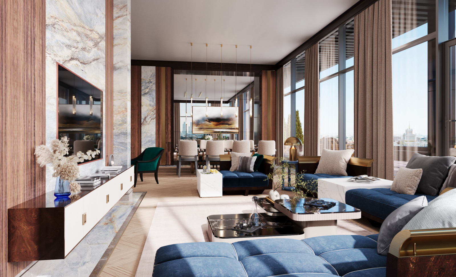 Обложка проекта: Пентхаус в ЖК на Брестской