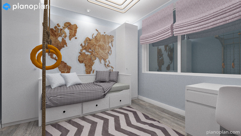 4хкомнатная квартира для молодой семьи с кабинетом в кладовке