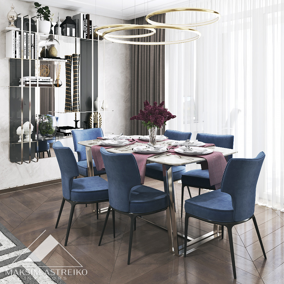 Современный интерьер с элементами арт деко