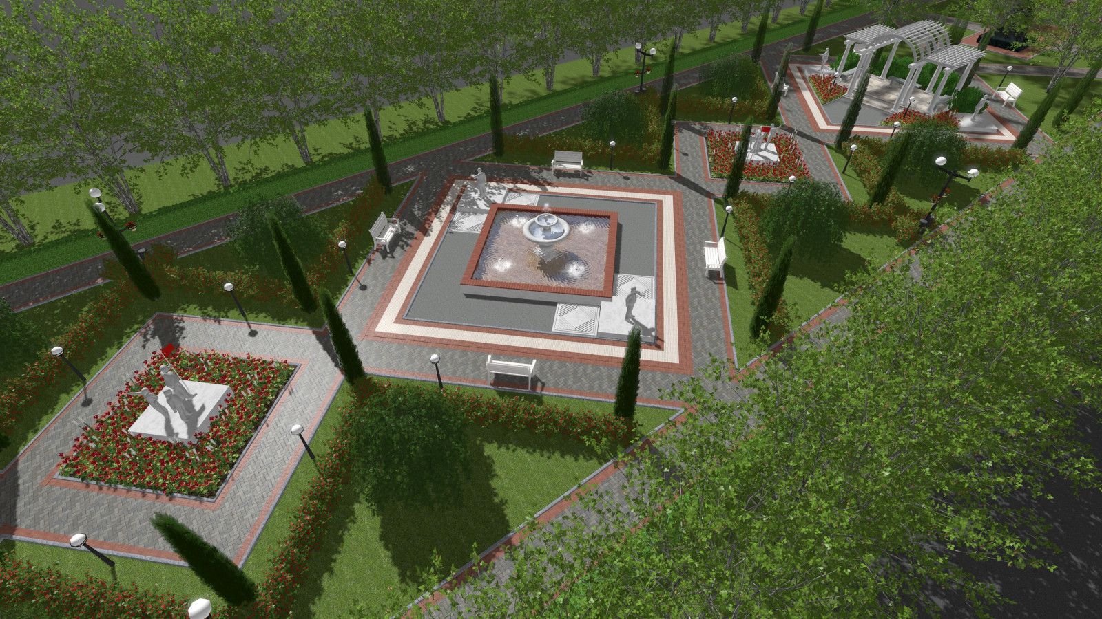 Комсомольский сквер в г.Жиздра, 2021