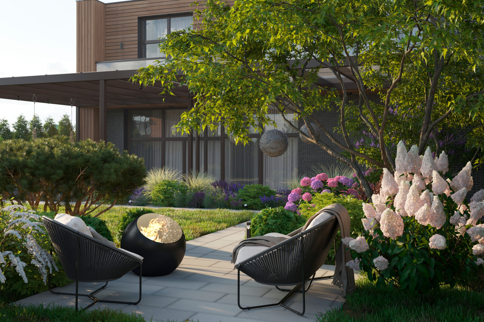 Обложка проекта: Ландшафт дома на Рублевке