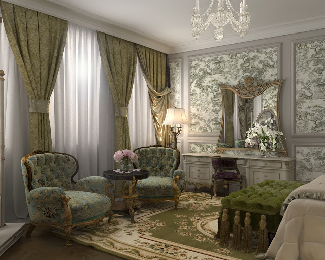 Interior design of Lux apartments of the Bariatinsky Palace