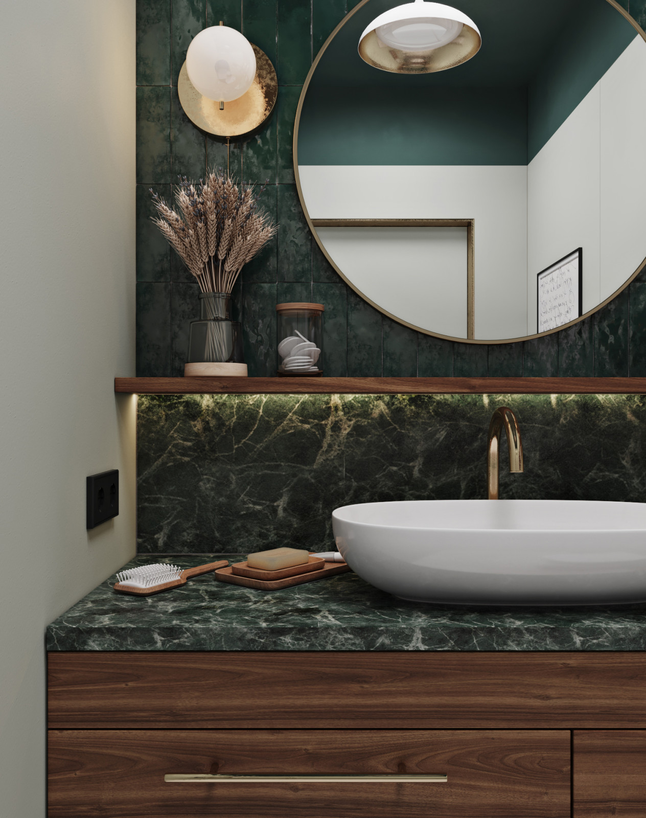 Гостевой санузел в таунхаусе в поселке Новорижский, 277 м2