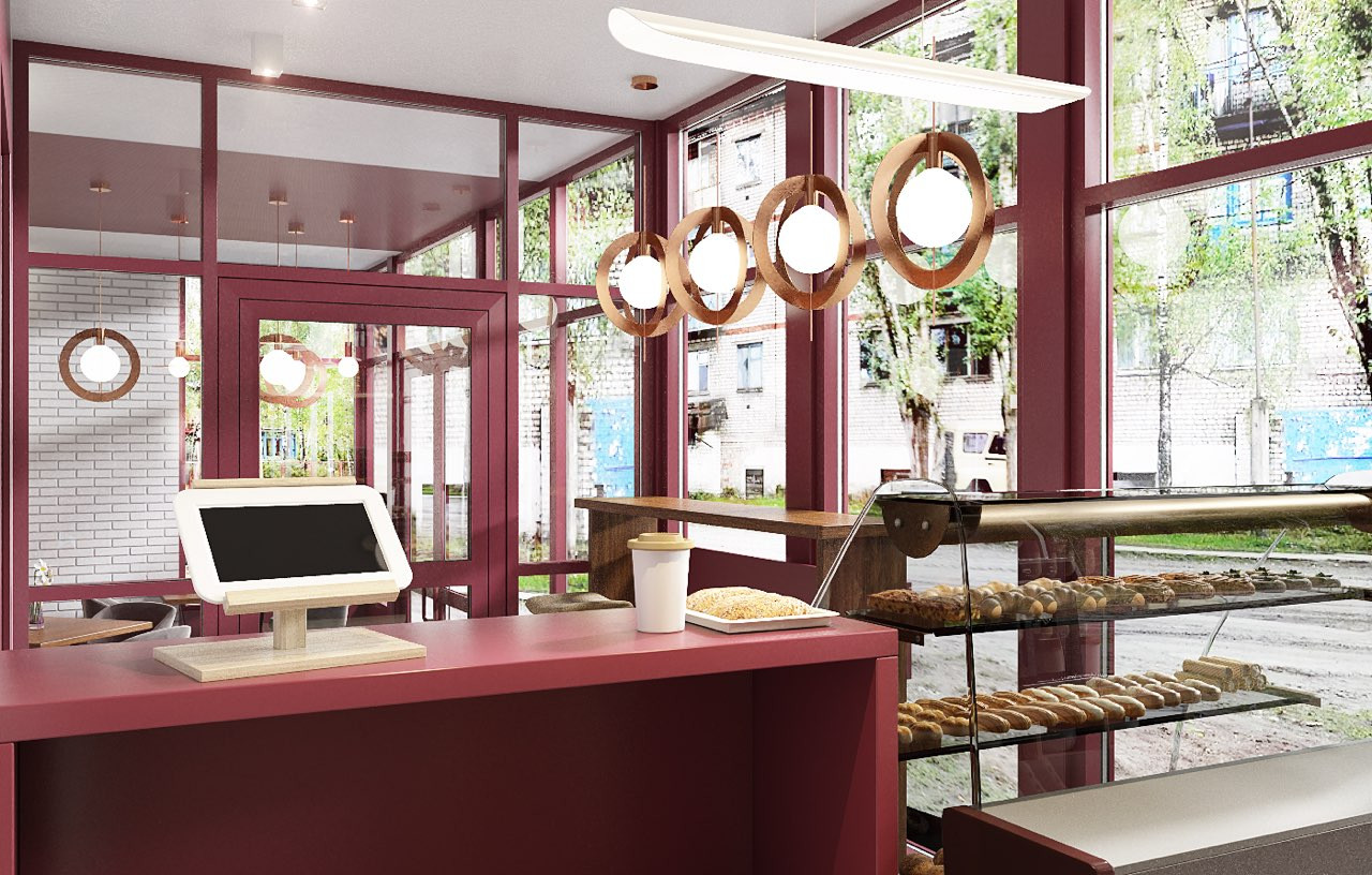 Дизайн-проект интерьера кафе-пекарни