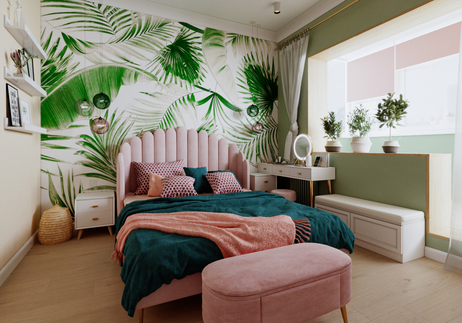 Комната в бохо, экостиле в ЖК Мичуринский город Москва