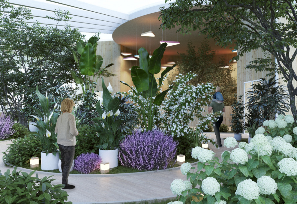 Визуализация & Ландшафтный дизайн с оранжерея