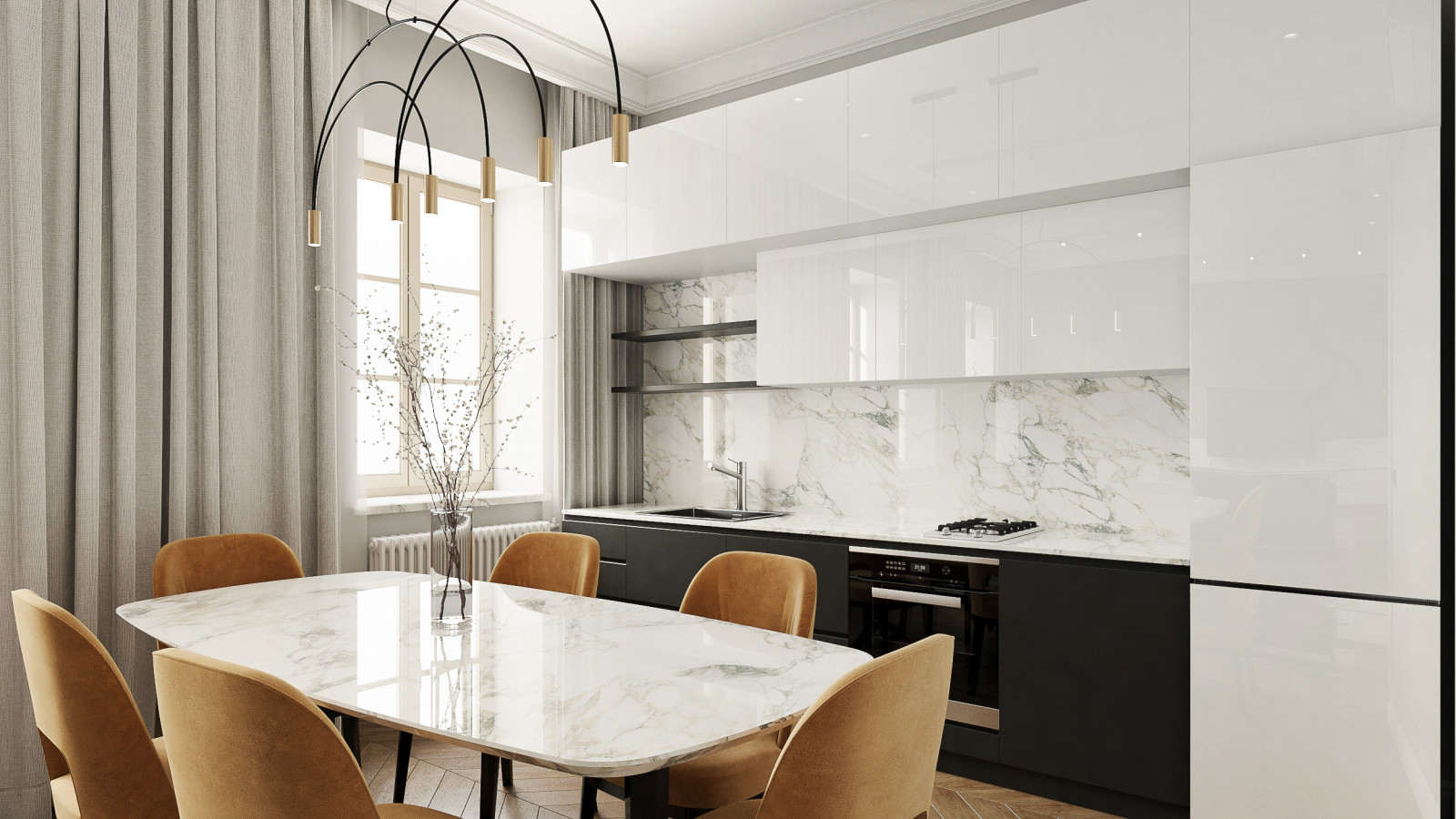 Дизайн элитной квартиры в центре Казани